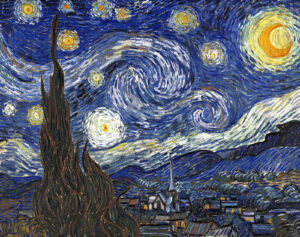 Lukisan Sejarah Seni Artis Van Gogh "The Starry Night"